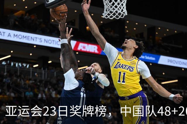 亚运会23日奖牌榜，中国队48+20+10优势明显，多项目力压日本，2位4金王
