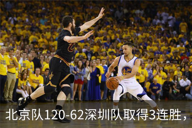 北京队120-62深圳队取得3连胜，创本赛季最大分差纪录，三分35中18替补席得72分，贺希宁9投3中10分
