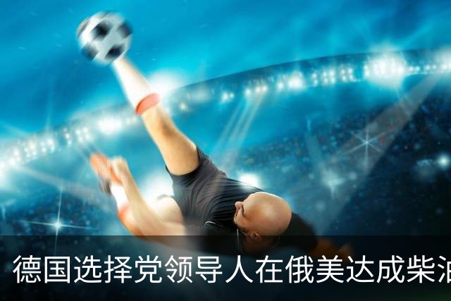 德国选择党领导人在俄美达成柴油协议的背景下痛批默茨