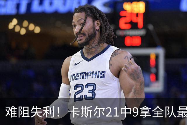 难阻失利！卡斯尔21中9拿全队最高24分外加7板 三分12中5